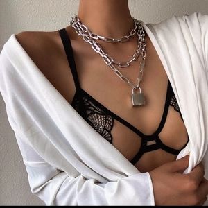 Bondage / Punk / Gothic padlock necklace